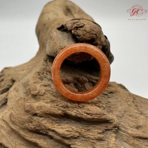 【肌容雪】天然緬甸A貨滿圈紅翡翠戒圈 編號1026(戒圍17.6mm#12號 )