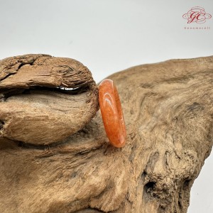 【肌容雪】天然緬甸A貨滿圈紅翡翠戒圈 編號1026(戒圍17.6mm#12號 )