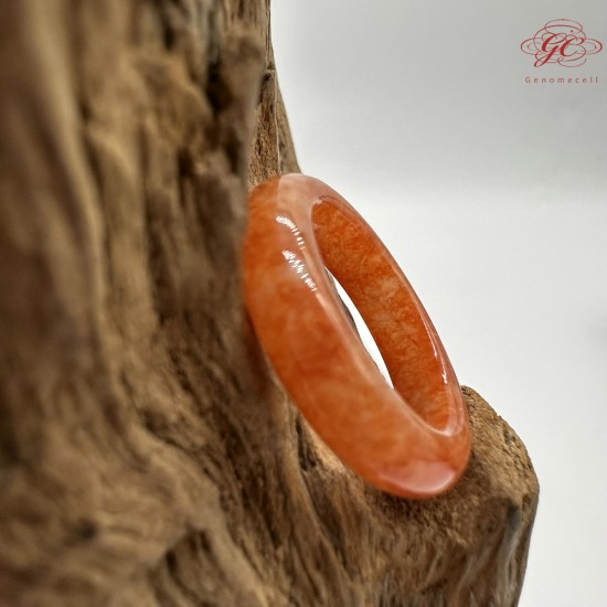 【肌容雪】天然緬甸A貨滿圈紅翡翠戒圈 編號1026(戒圍17.6mm#12號 )