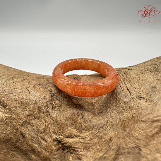 【肌容雪】天然緬甸A貨滿圈紅翡翠戒圈 編號1026(戒圍17.6mm#12號 )