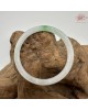  【肌容雪】天然緬甸A貨白底青翡翠美人條手鐲 編號1028(鐲圍57.6mm#18號)