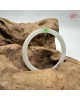  【肌容雪】天然緬甸A貨白底青翡翠美人條手鐲 編號1028(鐲圍57.6mm#18號)