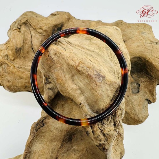 【肌容雪】天然美石玳瑁手鐲 編號B103(鐲圍56.6mm#18號)