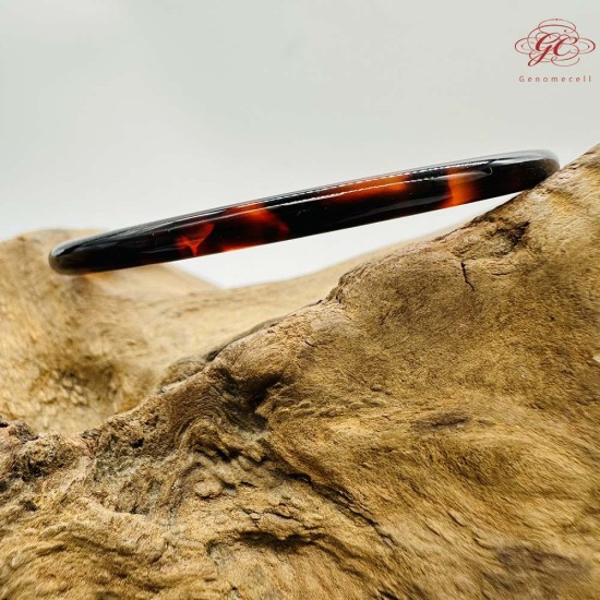 【肌容雪】天然美石玳瑁手鐲 編號B103(鐲圍56.6mm#18號)