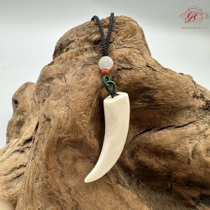 【肌容雪】天然美石猛瑪牙項鍊繩 編號B107