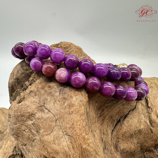 【肌容雪】天然美石皇家紫舒俱來珠鍊 編號B136