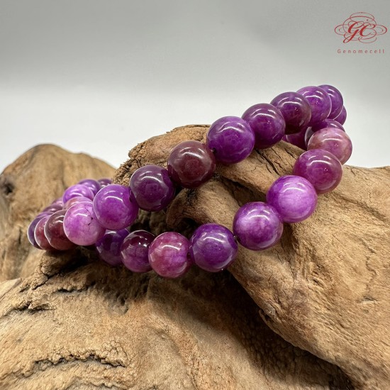 【肌容雪】天然美石皇家紫舒俱來珠鍊 編號B136