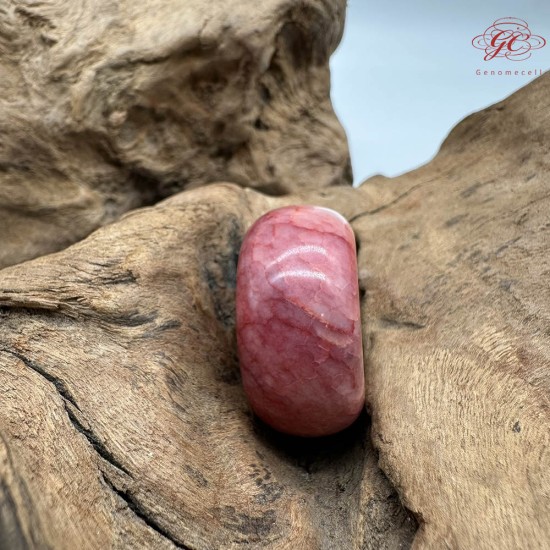 【肌容雪】天然美石雞血石紅紋千層平安扣吊飾 編號B146