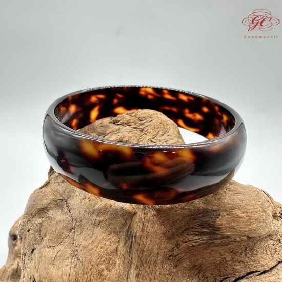 【肌容雪】天然美石玳瑁手鐲 編號B150(鐲圍59.4mm#18.5號)