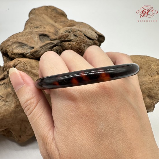 【肌容雪】天然美石玳玳手鐲 編號B161(鐲圍60.0mm#19號)