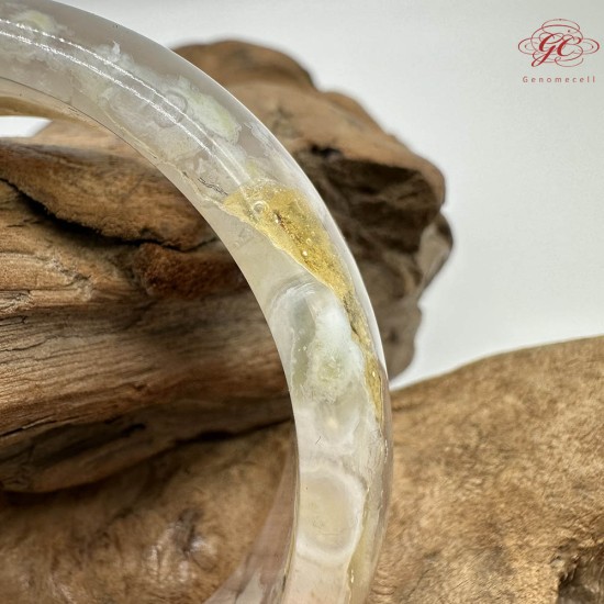 ★瑕疵特賣★【肌容雪】天然櫻花瑪瑙手鐲 編號B166(鐲圍60.3mm#19號)