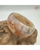 【肌容雪】天然美石櫻花瑪瑙手鐲 編號B197(鐲圍52.6mm#16.5號)