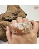 【肌容雪】天然美石櫻花瑪瑙手鐲 編號B197(鐲圍52.6mm#16.5號)