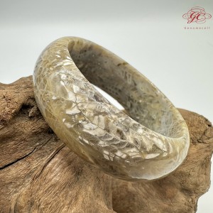 【肌容雪】天然美石珊瑚手鐲 編號B200(鐲圍55.8mm#17.5號)