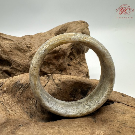 【肌容雪】天然美石珊瑚手鐲 編號B200(鐲圍55.8mm#17.5號)