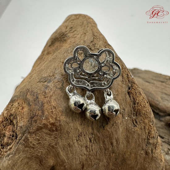 【肌容雪】天然美石藍水晶吊墜 編號B205