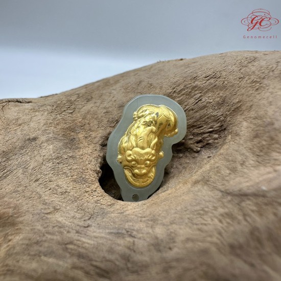 【肌容雪】天然美石和田玉貔貅造型吊墜 編號B206