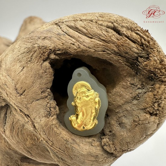 【肌容雪】天然美石和田玉貔貅造型吊墜 編號B206