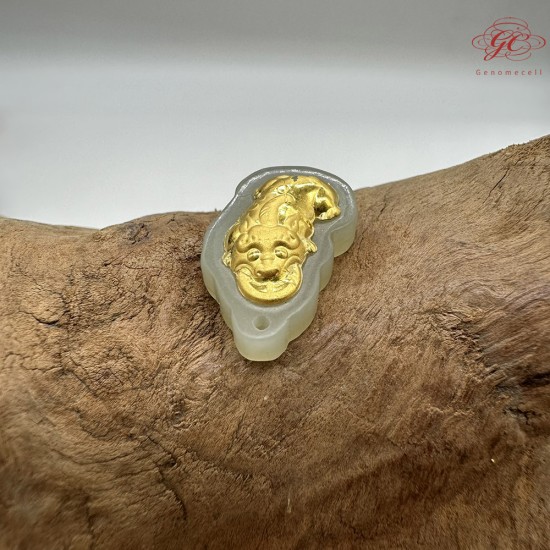 【肌容雪】天然美石和田玉貔貅造型吊墜 編號B206