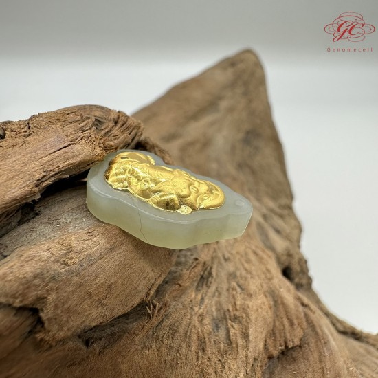 【肌容雪】天然美石和田玉貔貅造型吊墜 編號B206