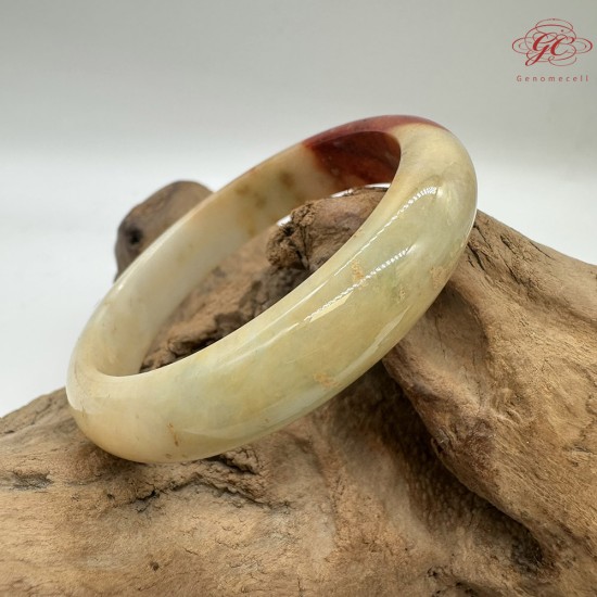 【肌容雪】天然美石紅塵緣胖圓條平安鐲 編號B209(鐲圍57.1mm#18號)附收納盒 【肌容雪】天然美石紅塵緣胖圓條平安鐲 編號B209(鐲圍57.1mm#18號)附收納盒