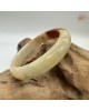 【肌容雪】天然美石紅塵緣胖圓條平安鐲 編號B209(鐲圍57.1mm#18號)附收納盒 【肌容雪】天然美石紅塵緣胖圓條平安鐲 編號B209(鐲圍57.1mm#18號)附收納盒