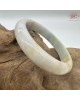 【肌容雪】天然美石淡黃青綠晨曦薄霧胖圓條平安鐲 編號B210(鐲圍57.3mm#18號)附收納盒 【肌容雪】天然美石淡黃青綠晨曦薄霧胖圓條平安鐲 編號B210(鐲圍57.3mm#18號)附收納盒