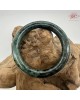 【肌容雪】天然美石深山墨翠圓條手鐲 編號B211(鐲圍56.8mm#18號)附收納盒 【肌容雪】天然美石深山墨翠圓條手鐲 編號B211(鐲圍56.8mm#18號)附收納盒