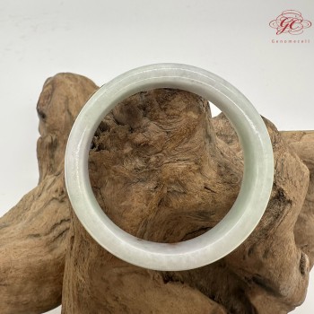 【肌容雪】天然三彩金紋美石胖圓條平安鐲 編號B212(鐲圍58.9mm#18.5號)附收納盒