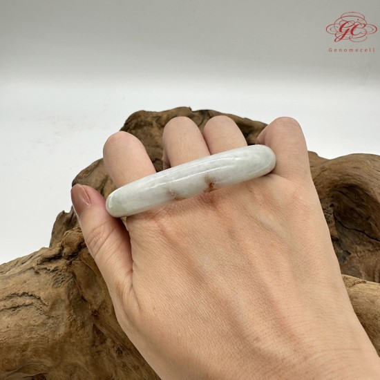 【肌容雪】天然三彩金紋美石胖圓條平安鐲 編號B212(鐲圍58.9mm#18.5號)附收納盒 【肌容雪】天然三彩金紋美石胖圓條平安鐲 編號B212(鐲圍58.9mm#18.5號)附收納盒