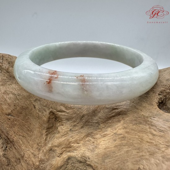【肌容雪】天然三彩金紋美石胖圓條平安鐲 編號B212(鐲圍58.9mm#18.5號)附收納盒 【肌容雪】天然三彩金紋美石胖圓條平安鐲 編號B212(鐲圍58.9mm#18.5號)附收納盒