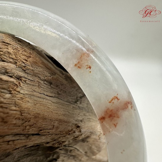 【肌容雪】天然三彩金紋美石胖圓條平安鐲 編號B212(鐲圍58.9mm#18.5號)附收納盒 【肌容雪】天然三彩金紋美石胖圓條平安鐲 編號B212(鐲圍58.9mm#18.5號)附收納盒