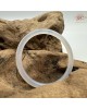【肌容雪】天然美石白月光瑪瑙圓條手鐲 編號B219(鐲圍57.3mm#18號) 【肌容雪】天然美石白月光瑪瑙圓條手鐲 編號B219(鐲圍57.3mm#18號)
