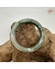 【肌容雪】天然美石糯種綠飄花平安鐲 編號B226(鐲圍50.2mm#16號) 【肌容雪】天然美石糯種綠飄花平安鐲 編號B226(鐲圍50.2mm#16號)