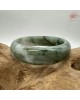 【肌容雪】天然美石糯種綠飄花平安鐲 編號B226(鐲圍50.2mm#16號) 【肌容雪】天然美石糯種綠飄花平安鐲 編號B226(鐲圍50.2mm#16號)