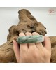 【肌容雪】天然美石糯種綠飄花平安鐲 編號B226(鐲圍50.2mm#16號) 【肌容雪】天然美石糯種綠飄花平安鐲 編號B226(鐲圍50.2mm#16號)