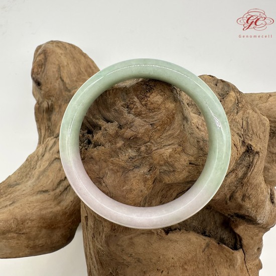 【肌容雪】天然美石春彩雙色平安鐲 編號B227(鐲圍56.7mm#18號) 【肌容雪】天然美石春彩雙色平安鐲 編號B227(鐲圍56.7mm#18號)