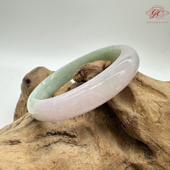 【肌容雪】天然美石春彩雙色平安鐲 編號B227(鐲圍56.7mm#18號) 【肌容雪】天然美石春彩雙色平安鐲 編號B227(鐲圍56.7mm#18號)
