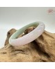 【肌容雪】天然美石春彩雙色平安鐲 編號B227(鐲圍56.7mm#18號) 【肌容雪】天然美石春彩雙色平安鐲 編號B227(鐲圍56.7mm#18號)