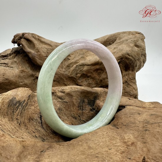 【肌容雪】天然美石春彩雙色平安鐲 編號B227(鐲圍56.7mm#18號) 【肌容雪】天然美石春彩雙色平安鐲 編號B227(鐲圍56.7mm#18號)