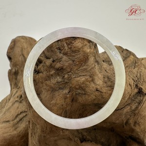 【肌容雪】天然美石冰春彩雙色叮噹鐲 編號B229(鐲圍56.6mm#18號)
