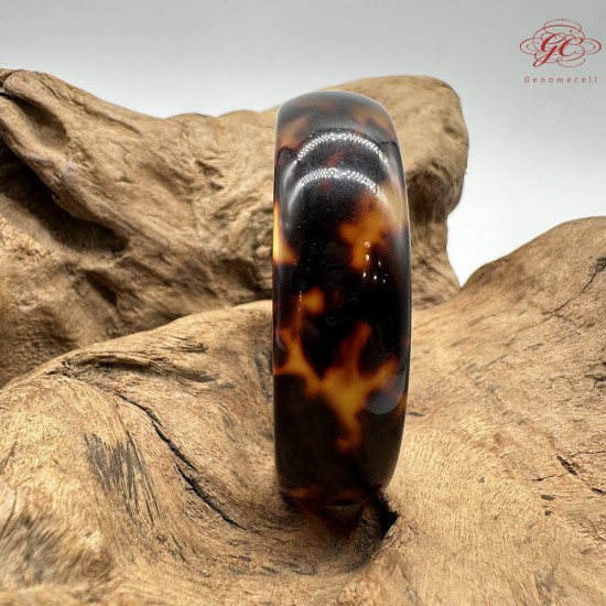 【肌容雪】天然美石玳瑁手鐲 編號B232(鐲圍61.2mm#19.5號)