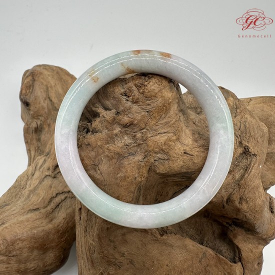 【肌容雪】天然美石福祿壽三色圓條手鐲 編號B233(鐲圍59.6mm#19號)