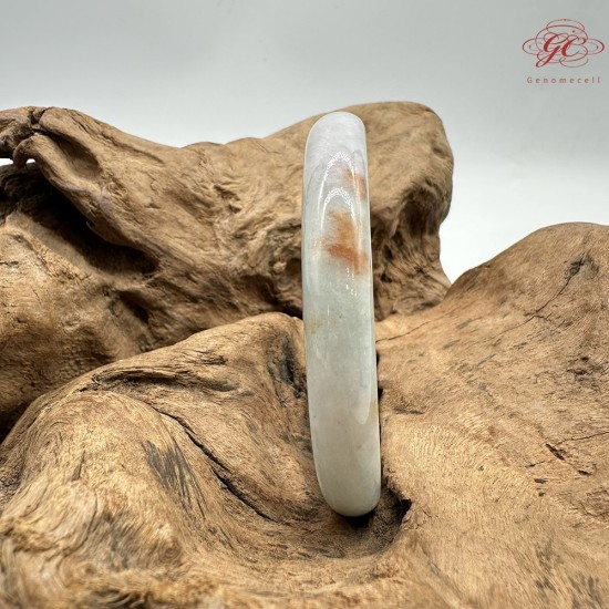 【肌容雪】天然美石福祿壽三色圓條手鐲 編號B233(鐲圍59.6mm#19號)