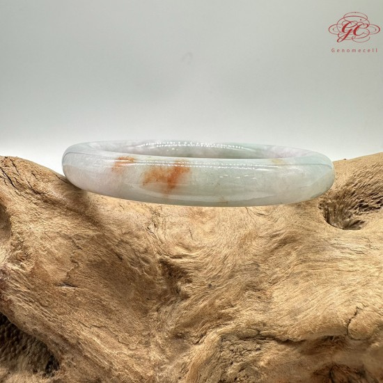 【肌容雪】天然美石福祿壽三色圓條手鐲 編號B233(鐲圍59.6mm#19號)