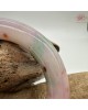 【肌容雪】天然美石春彩灑金圓條手鐲 編號B235(鐲圍54.2mm#17號) 【肌容雪】天然美石春彩灑金圓條手鐲 編號B235(鐲圍54.2mm#17號)