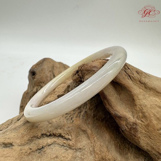 【肌容雪】天然美石淺綠紫帶黃美人條手鐲 編號B237(鐲圍57mm#18號) 【肌容雪】天然美石淺綠紫帶黃美人條手鐲 編號B237(鐲圍57mm#18號)