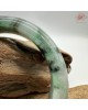 【肌容雪】天然美石綠飄花平安鐲 編號B239(鐲圍57.9mm#18號) 【肌容雪】天然美石綠飄花平安鐲 編號B239(鐲圍57.9mm#18號)