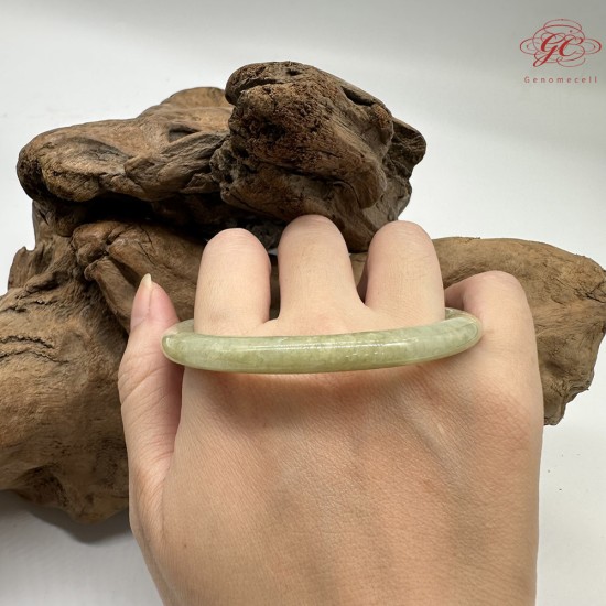 【肌容雪】天然美石青黃美人條手鐲 編號B241(鐲圍59.8mm#19號) 【肌容雪】天然美石青黃美人條手鐲 編號B241(鐲圍59.8mm#19號)