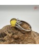 【肌容雪】天然美石黃琥珀圓球可調節戒指 編號B243(戒圍18.6mm#15號) 【肌容雪】天然美石黃琥珀圓球可調節戒指 編號B243(戒圍18.6mm#15號)